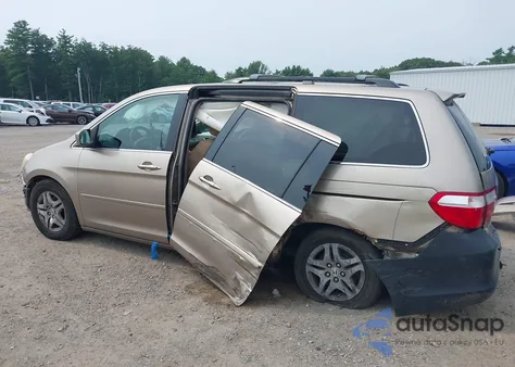 2007 Honda Odyssey Ex из США, поврежденный, VIN 5FNRL38407B024348